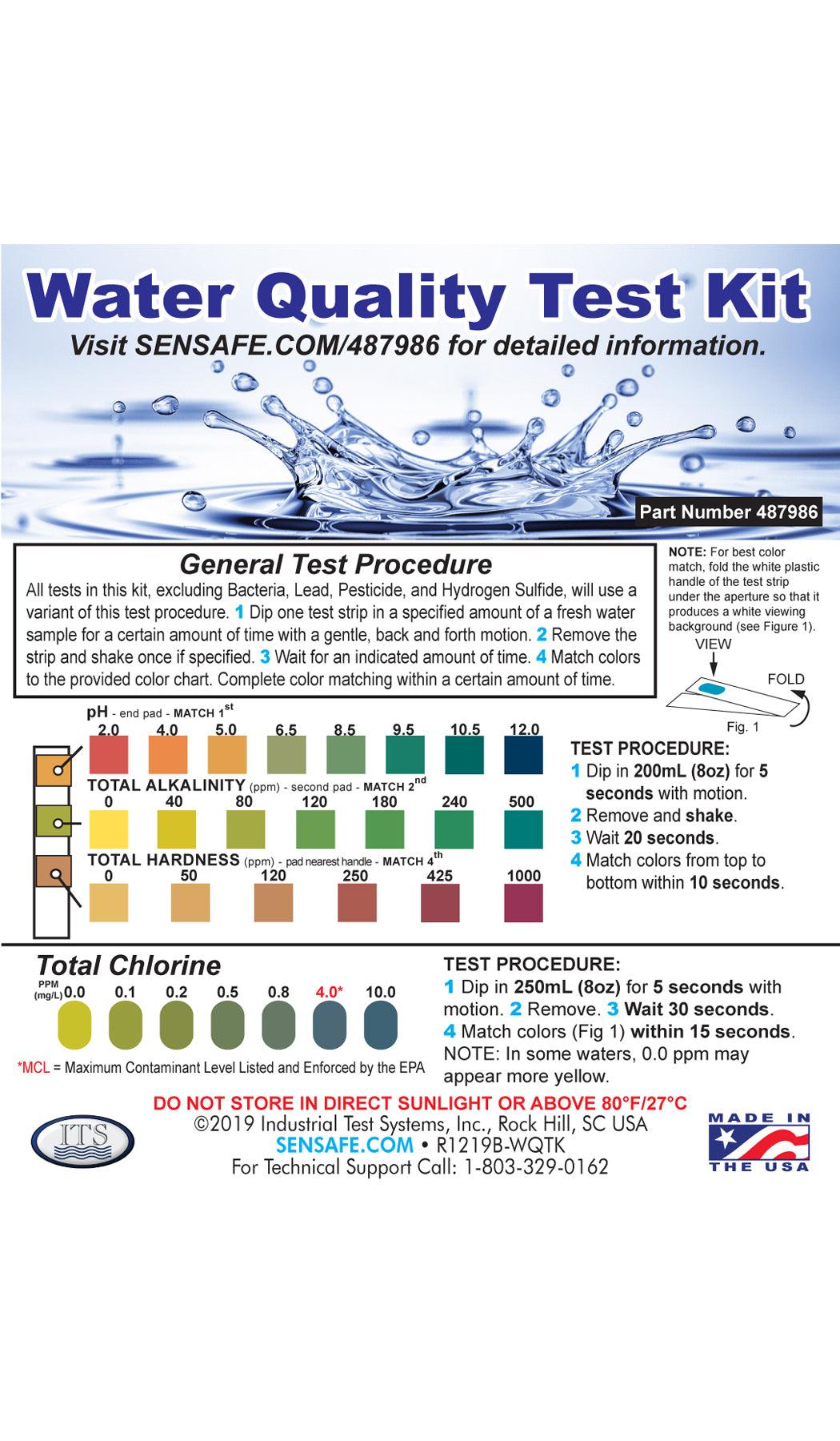 ITS Water Quality Test Kit - Nano Clean Water Testing (Europe)