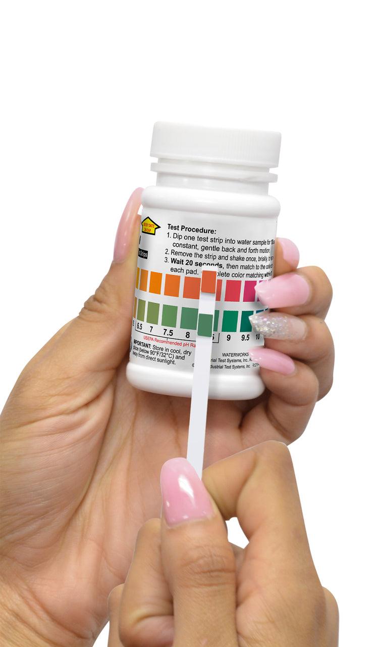 WaterWorks™ Extended Range pH (2-12pH - Bottle of 50 tests) - Nano Clean Water Testing (Europe)