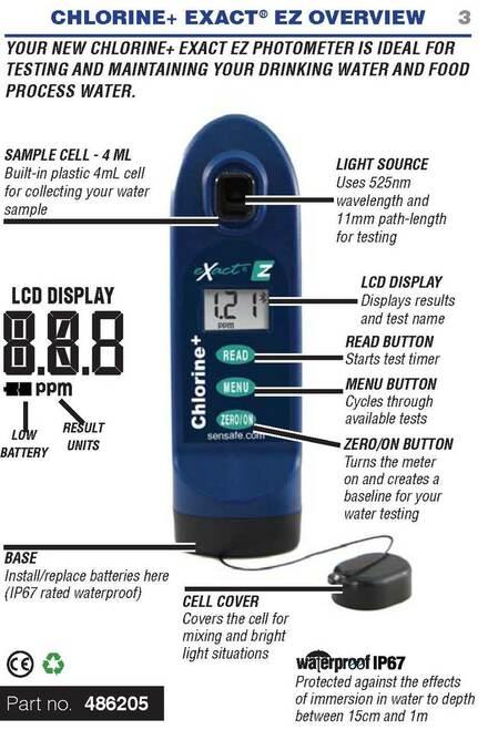 Chlorine + eXact® EZ Photometer - Nano Clean Water Testing (Europe)