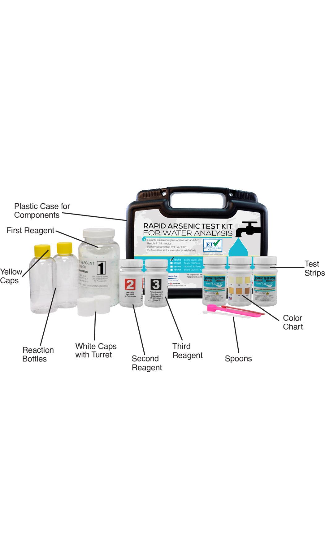 Quick™ Arsenic Econo (300 tests) - Nano Clean Water Testing (Europe)