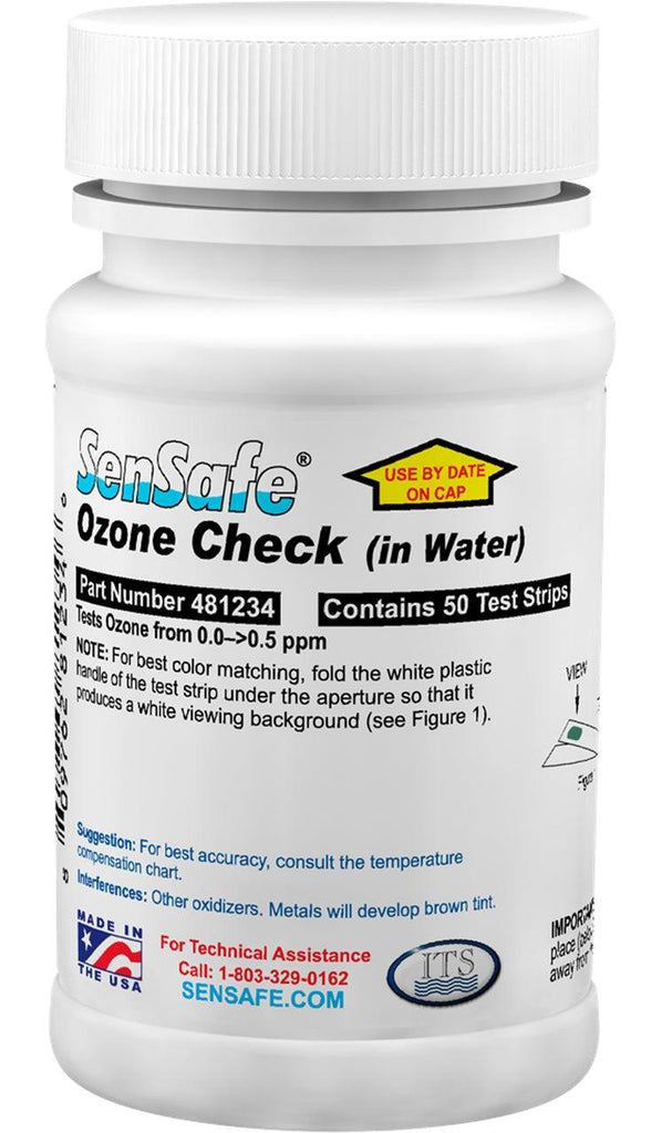 SenSafe® Ozone Check 0.0-0.5ppm (Bottle of 50 tests) - Nano Clean Water Testing (Europe)