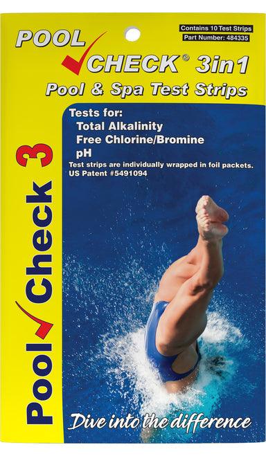 Pool Check® 3in1 Eco pack (Total Alkalinity, Free Chlorine/Bromine & pH) Pool & Spa. - Nano Clean Water Testing (Europe)