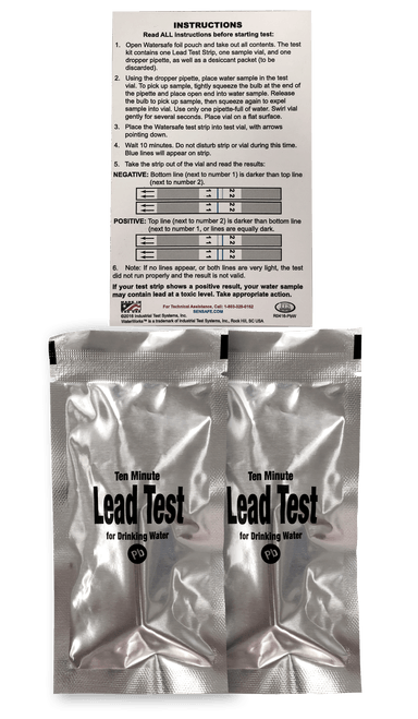 Quick™ Lead Water Test (2 Tests) - Nano Clean Water Testing (Europe)